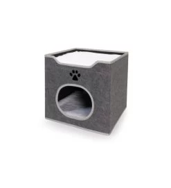 CAMON CUCCIA CUBO PER GATTI POLIESTERE CUSCINI RIMOVIBILI