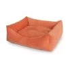 CAMON CUCCIA RETTANGOLARE SOFT VELVET ARANCIO CORALLO -Negozio Di Animali camon cuccia rettangolare soft velvet arancio corallo
