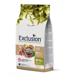EXCLUSION MEDITERRANEO ADULT LARGE BREED AGNELLO 12KG