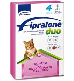 FIPRALONE DUO SPOT ON GATTO 4 PIPETTE