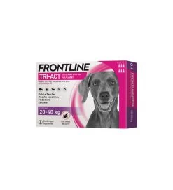 FRONTLINE TRI-ACT PER CANI 20-40KG 3 PIPETTE -Negozio Di Animali frontline tri act per cani 20 40kg 3 pipette 2