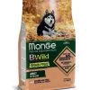 MONGE BWILD CROCCANTINI ALL BREEDS ADULT SALMONE CON PISELLI -Negozio Di Animali monge bwild croccantini all breeds adult salmone con piselli