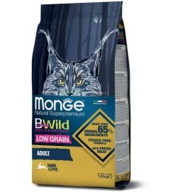 MONGE BWILD CROCCANTINI GATTI ADULTI LEPRE 1.5KG