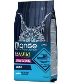 MONGE BWILD CROCCANTINI PER GATTI ADULTI ACCIUGHE 1.5KG