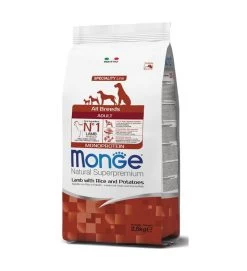 MONGE CROCCANTINI ALL BREEDS ADULT AGNELLO RISO E PATATE