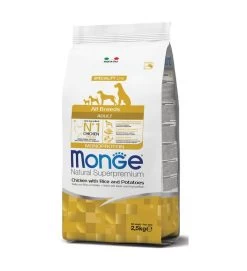 MONGE CROCCANTINI ALL BREEDS ADULT POLLO RISO E PATATE