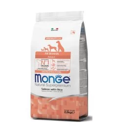 MONGE CROCCANTINI ALL BREEDS ADULT SALMONE RISO