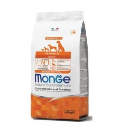 MONGE CROCCANTINI ALL BREEDS ADULTO ANATRA RISO E PATATE