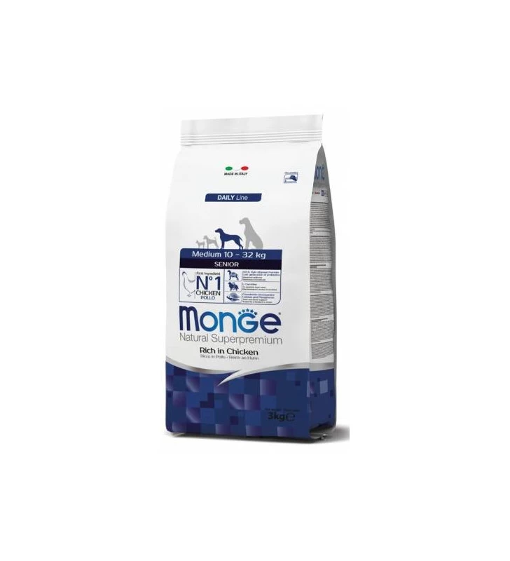 MONGE CROCCANTINI MEDIUM SENIOR POLLO E RISO 3 MONGE CROCCANTINI MEDIUM SENIOR POLLO E RISO