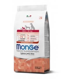 MONGE CROCCANTINI MINI PUPPY JUNIOR SALMONE RISO