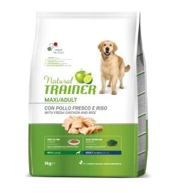 NATURAL TRAINER ADULT MAXI POLLO FRESCO E RISO 12KG
