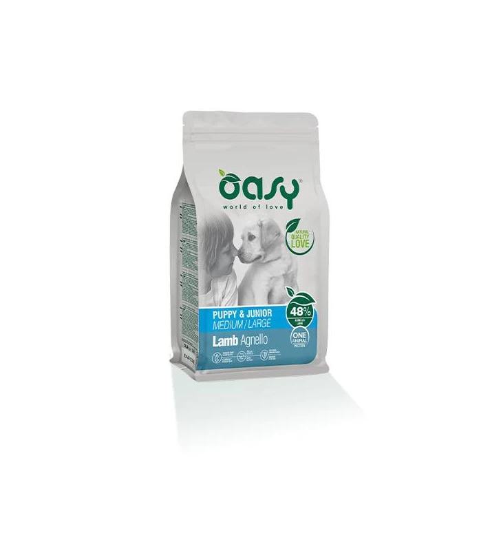 OASY PUPPY AGNELLO MEDIUM LARGE MONOPROTEICO 2,5KG 3 OASY PUPPY AGNELLO MEDIUM LARGE MONOPROTEICO 2,5KG