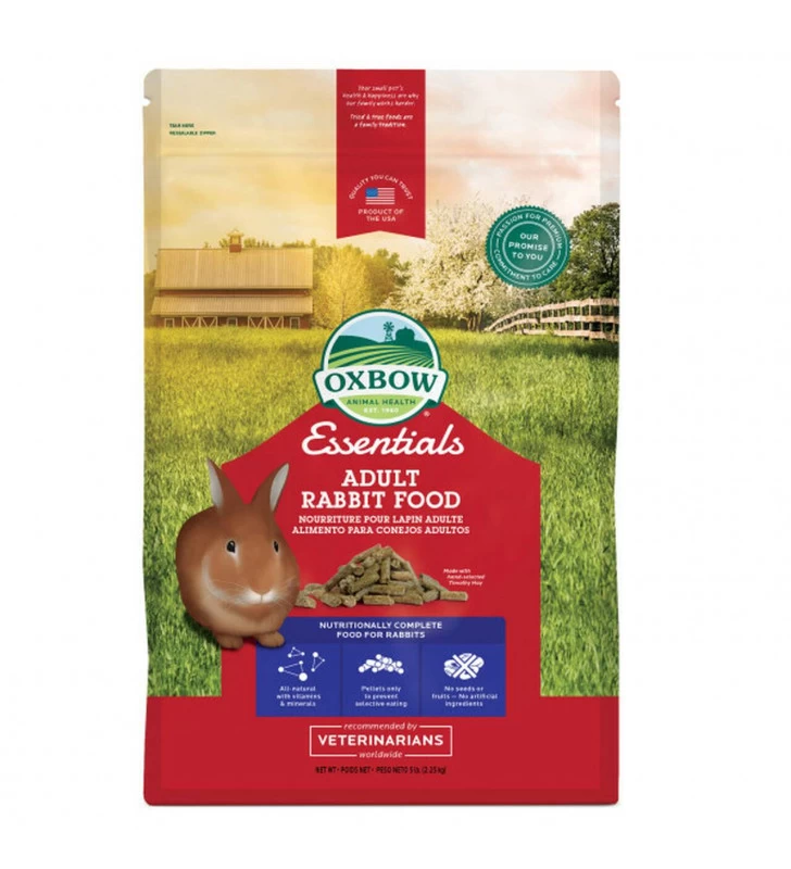 OXBOW FOOD PELLET ADULT RABBIT 2.25KG 3 OXBOW FOOD PELLET ADULT RABBIT 2.25KG