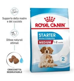 ROYAL CANIN MEDIUM STARTER MOTHER E BABYDOG 4KG -Negozio Di Animali royal canin medium starter mother e babydog 4kg 2