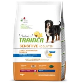 TRAINER SENSITIVE ADULT MAXI CON UOVO E CEREALI INTEGRALI 3kg